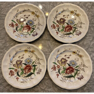 SPODE Copeland Great Britain GAINSBOROUGH Bread PLATES 6.75” Set of 4 Vintage